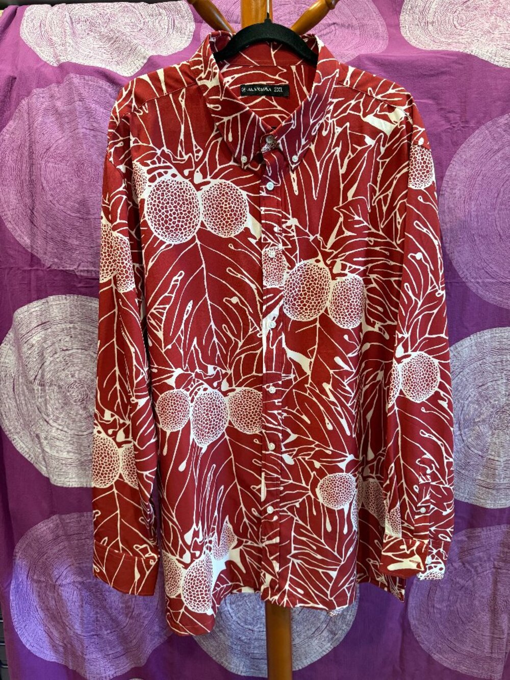 MANAOLA Men's Long Sleeve Button Down XXL Shirt